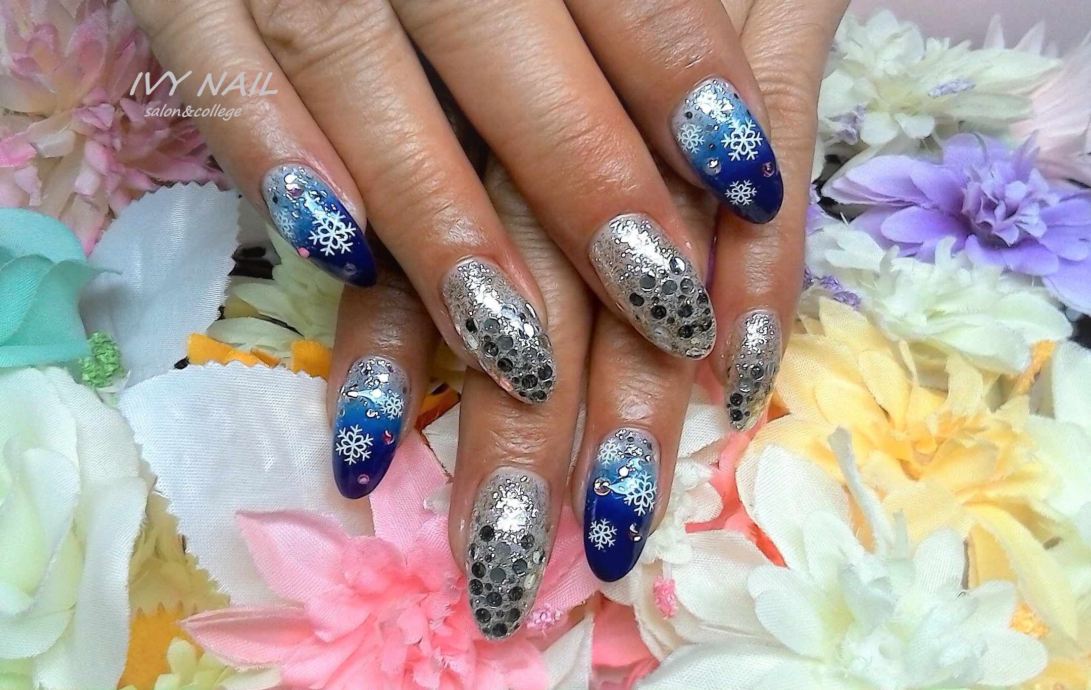 豪華スノーネイル